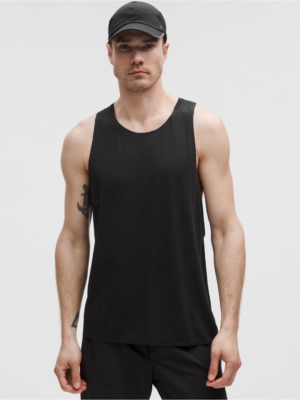 Lululemon Fast & Free Running Tank Men’s Medium Black Singlet MSRP $68